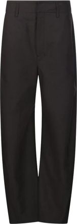 Christophe Lemaire Baggy Pant - Dames - Wijde Broeken - Zwart - 2XS - Wol - Broeken