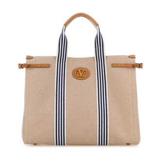 Valentino Garavani Tote Bags, male, Multicolor, Size: ONE SIZE Antibes Canvas Tote Bag