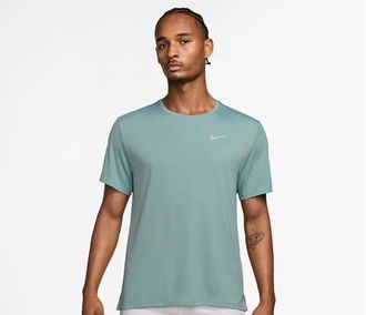 Nike Mens Nike Miler Dri Fit T-Shirt Jade Green - Blue - Size: 42