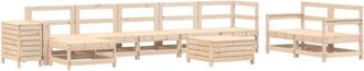 vidaXL 10 Piece Garden Sofa Set Solid Wood Pine vidaXL