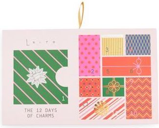 Leith The 12 Days of Charms Advent Calendar Bracelet Set in Love- Pink Multi- Gold at Nordstrom Rack