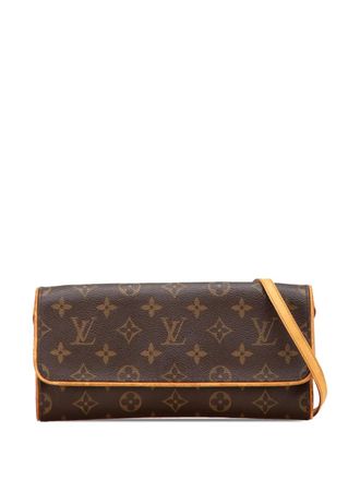 Louis Vuitton Borsa a tracolla Pochette Twin GM con monogramma 1999 - Marrone