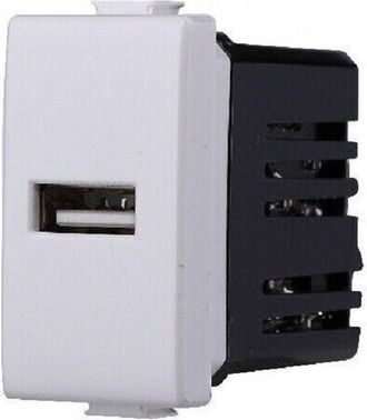 Trade Shop Trade Shop - Serie Bticino Frutti Matix Compatibile Presa Schuko Lan Pulsante Deviatore Usb