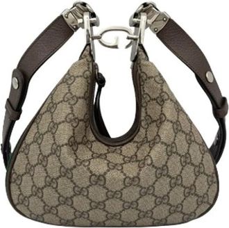 Gucci Pre-owned Mini Bag - Dames - Vintage Mini Tas - Beige - ONE Size - Katoen - Vintage