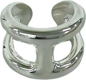 Herm&egrave;s Silver Silver 925 Band Ring (Pre-Owned)