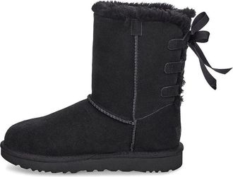UGG (WMNS) UGG Short Bow Stiefel Fleece Lined Black 1110706-BLK