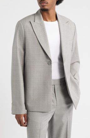 Krost Plaid Wool Blend Sport Coat in Laurel Wreath at Nordstrom, Size X-Large