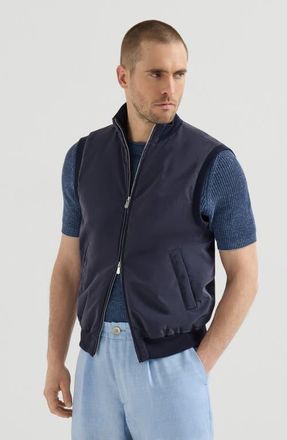 Brunello Cucinelli Vest with Thermore padding in Blue at Nordstrom, Size 50 It