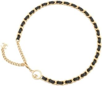 Chanel Pre-owned Belts, female, Black, Size: ONE SIZE Pre-owned Chain belt