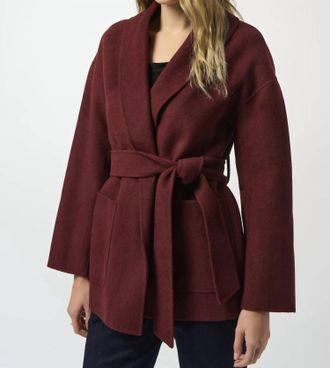 Joseph Ribkoff Chic Relaxed Blazer Coat In Red