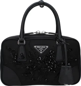 Prada Damess Handtassen Zwarte stof