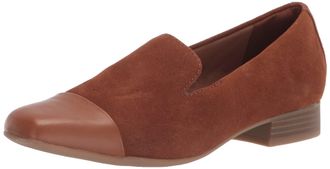 Clarks Womens Tilmont Step Loafer, Dark Tan Suede, 8.5 UK