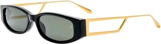 Linda Farrow Lfl 1649 C1 SUN Zonnebril - Dames - Zonnebrillen - Zwart - 55 MM - Accessoires
