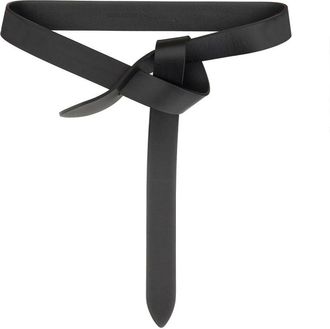 Isabel Marant Lecce Narrow Knot Cow Leather Belt