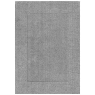 Novatrend Alfombra de lana lisa sal&oacute;n gris 160x230 cm