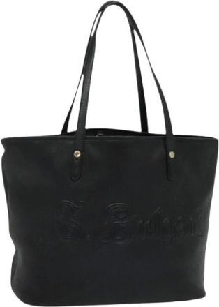 Bulgari Pre-owned Tote Bags, female, Black, Size: ONE SIZE Pre-owned Leather Shoulder Bag
