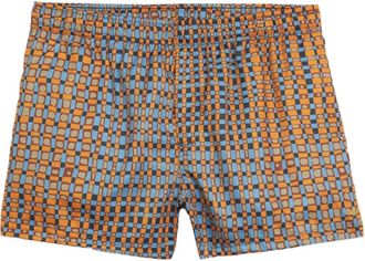 Osklen Bent Sun zwembroek met geometrisch patroon - Blauw