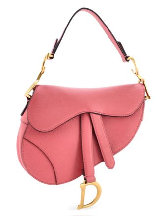 Dior Saddle Handbag Leather Mini shoulder bag - Rosa