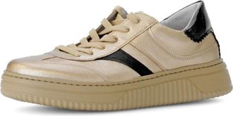 Gabor Sneaker - Dames - Schoenen - Beige - Maat: 40 1/2 EU Leer