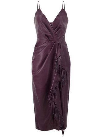 SIMKHAI Carlee fringe-detailing dress - Purple