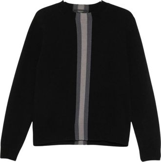 Gucci Ronde hals gebreid - Heren - Ronde hals truien - Zwart - S - Wol - Truien & Vesten