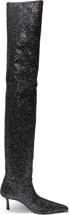 Alexander Wang Viola 65mm knee-high boots - women - Goat Skin/Polypropylene/Calf Leather - 38.5 - Black