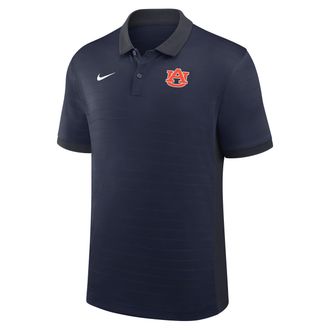 Nike Auburn Sideline Victory Stripe Nike Mens Dri-FIT College Polo in Blue | 03BG0CZDAUN-FR1