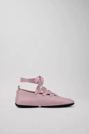 Camper Womens Right Nina Ballerina Flats In Pink