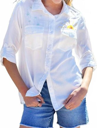 BILLY T Hello Sunshine Shirt In White