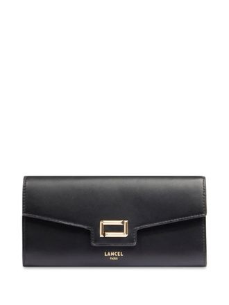 Lancel long Angele wallet - women - CALFSKIN/Cotton - One Size - Black