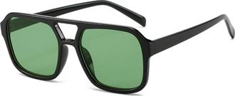 Generic Large Frame Men Outdoor Sunglasses Vacation Sports Women Driver Sun Glasses(Green)