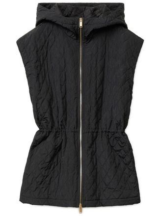 Fabiana Filippi diamond-quilted gilet - women - Polyethylene Terephthalate (PET)/Polyester/Polyamide/Polyester - 44 - Black