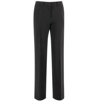 Ermanno Scervino Straight Trousers, female, Black, L, Slim Silhouette Modern Glamour Trousers