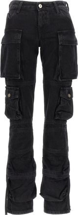 The Attico Black Skinny Low Rise Jeans