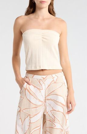 Billabong Talley Tube Top in White Cap at Nordstrom, Size X-Small