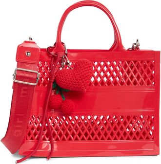 Madden Girl Mini Jelly Tote Bag in Red at Nordstrom Rack
