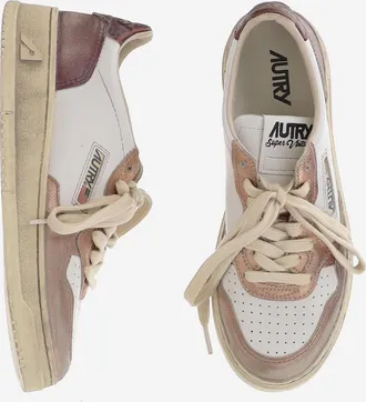 Autry Womens Leather Sneakers Medalist Super Vintage Multicolour Trainers