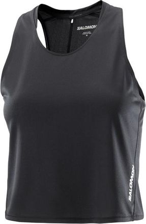 Salomon Sense Aero Short Tank Laufshirt f&uuml;r Damen | schwarz/grau