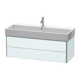 Duravit Duravit Xsquare Mueble De Pared 118.4x 46.0 Cm, 2 Cajones, Para Lavabo Vero Air 235012, Color (frente/cuerpo): Azul Claro Mate - Xs419700909