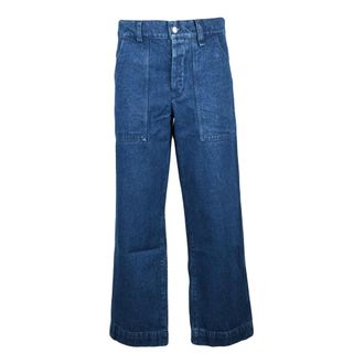 Maison Kitsun&eacute; Heren, Jeans, Blauw, Maat: W31 Katoen