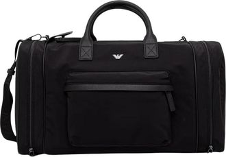 Emporio Armani Weekend Bag - Heren - Weekendtassen - Zwart - ONE Size - Polyester - Tassen