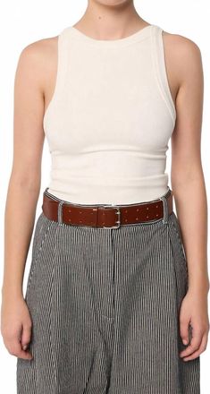 The Line By K Ximento Tank Top In White