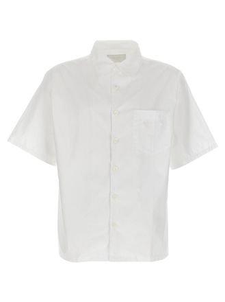 Prada White Relaxed Stripes Shirt