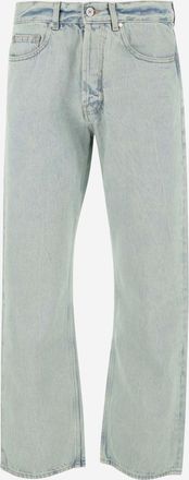 Palm Angels Light Blue Straight Leg Jeans