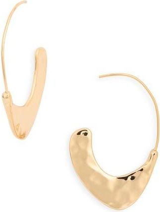 Ettika Hammered Hoop Earrings in Gold at Nordstrom Rack