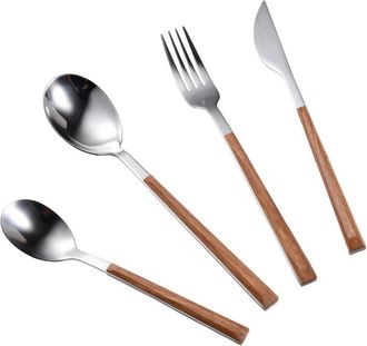 Bergner Set de 24 cubiertos en acero inoxidable