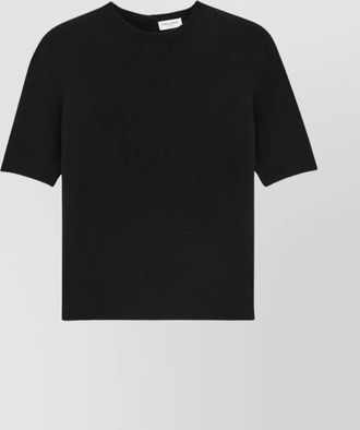 Saint Laurent crewneck short sleeves knitwear