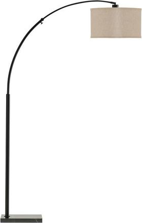 Brightech Logan 76 Modern Extendable LED Floor Lamp with Fabric Drum Shade, Bulb Included in Black at Nordstrom