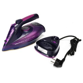 OEM Plancha De Vapor Inal&aacute;mbrica De 2400 W Con 5 Velocidades Ajustables, Sistema Antigoteo Y Antical, Enchufe Europeo - Morada