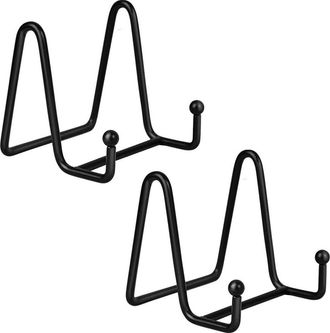 OEM Soporte De Hierro Forjado Para Exhibir Platos, Caballete, Portafotos, Estante Para Cuadros, Decoraci&oacute;n De Platos, Vajilla, 7,5 Cm, Negro